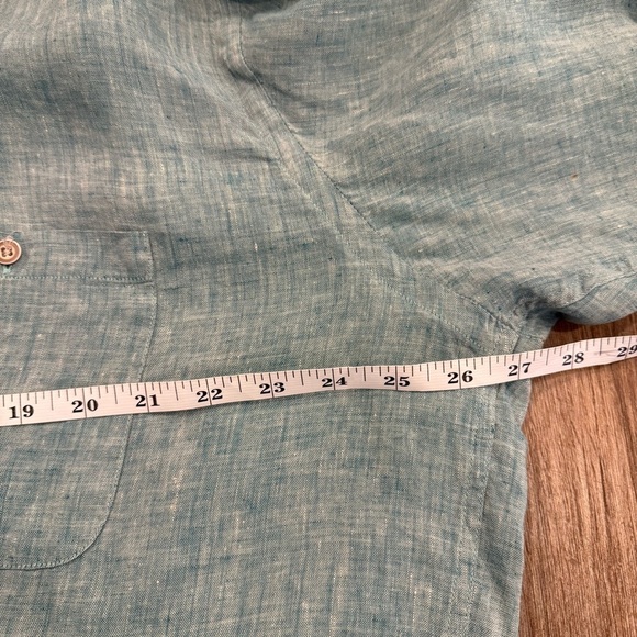 Joseph Abboud 100% Linen Button Up Shirt Men’s 3XLT Big Tall Breatheable NWT - Picture 7 of 9